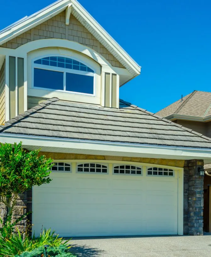 American Best Garage Doors technicians installing a garage door at a Philadelphia-area home