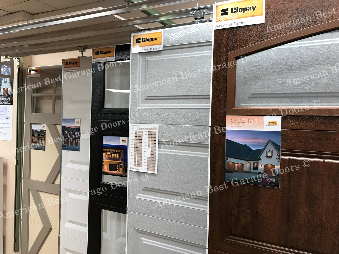 Clopay garage door styles offered by American Best Garage Doors